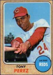 1968 Topps Baseball Cards      130     Tony Perez